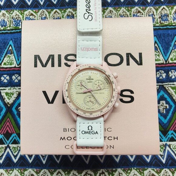 🌟POSH FRESH🌟 Omega X Swatch MoonSwatch Mission to Venus Watch - Picture 1 of 5